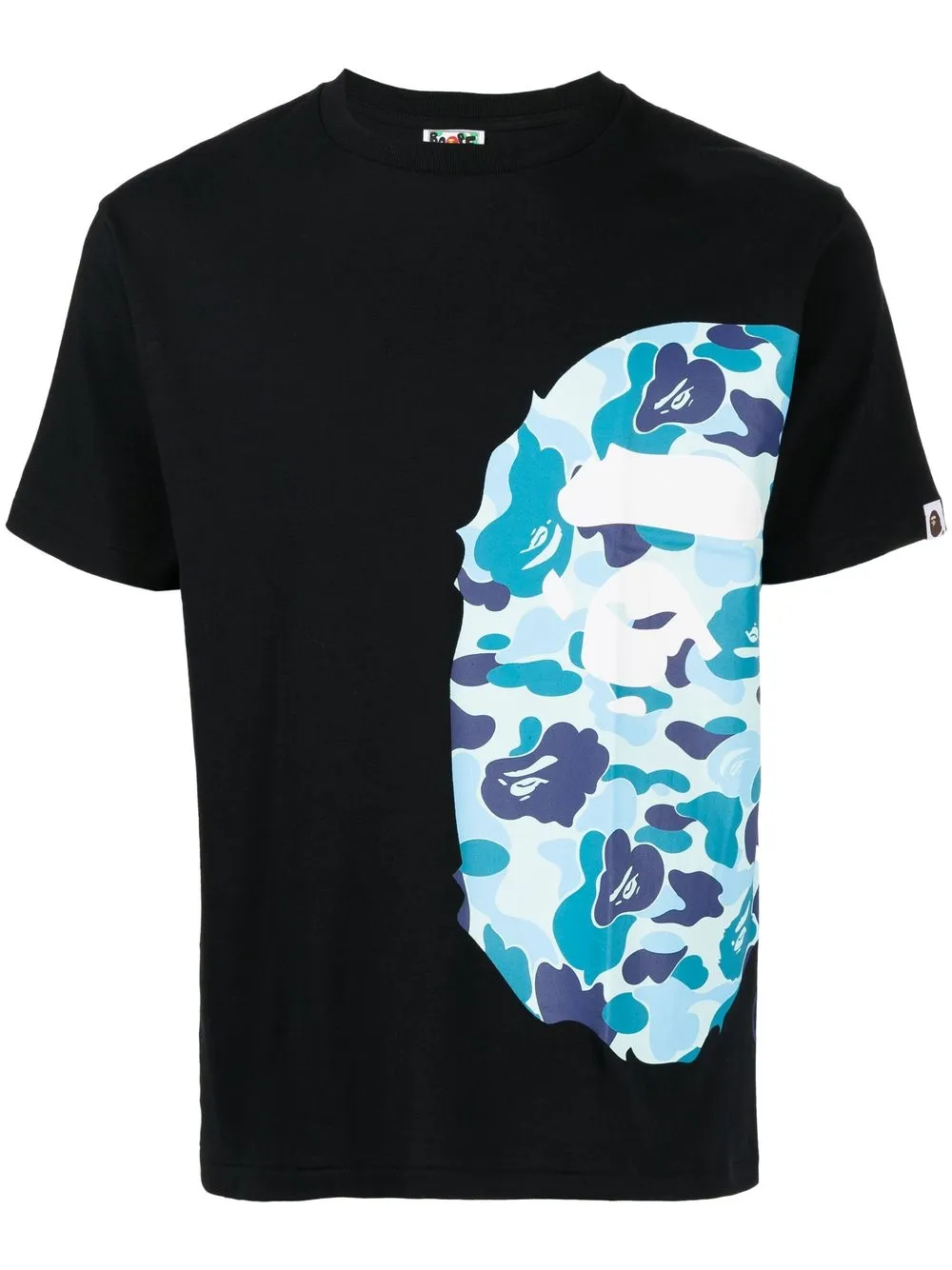 

A BATHING APE® playera con logo estampado - Negro