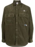 AAPE BY *A BATHING APE® logo-embroidered shirt jacket - Green