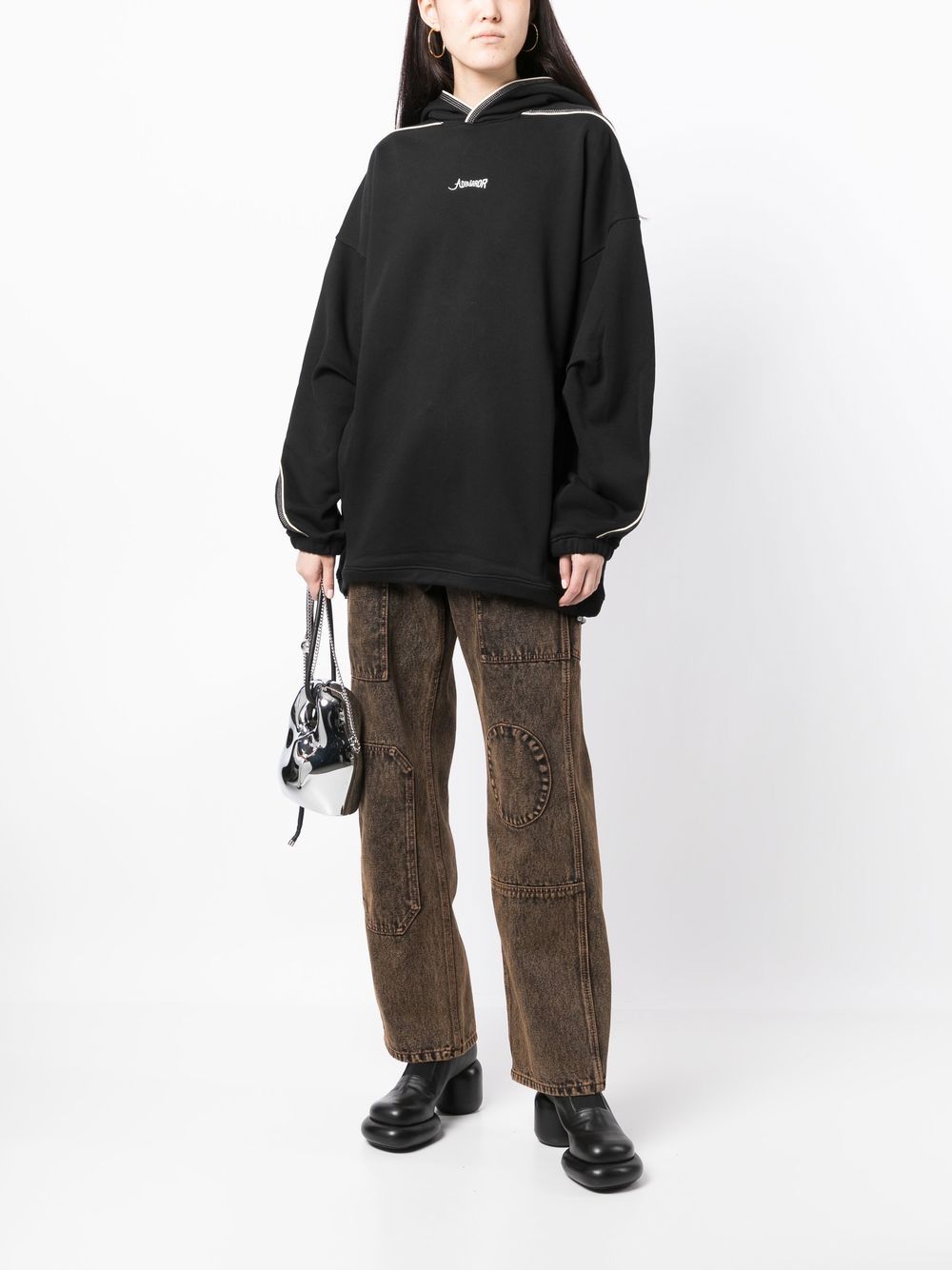 Ader Error logo-print Cotton Hoodie - Farfetch