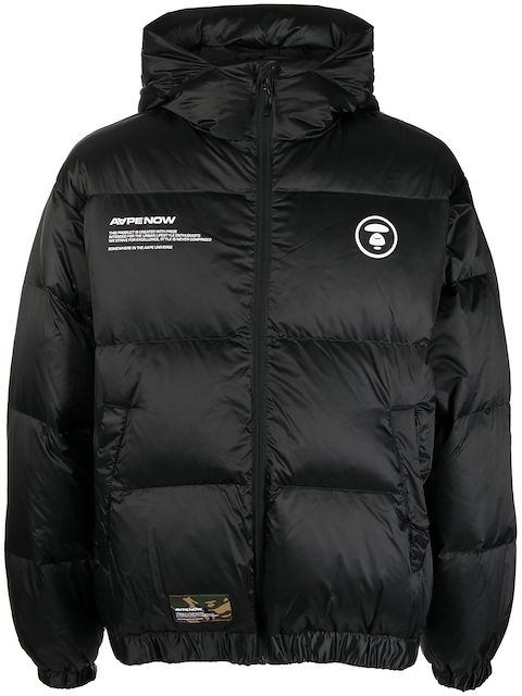 AAPE BY *A BATHING APE® logo-patch padded down jacket