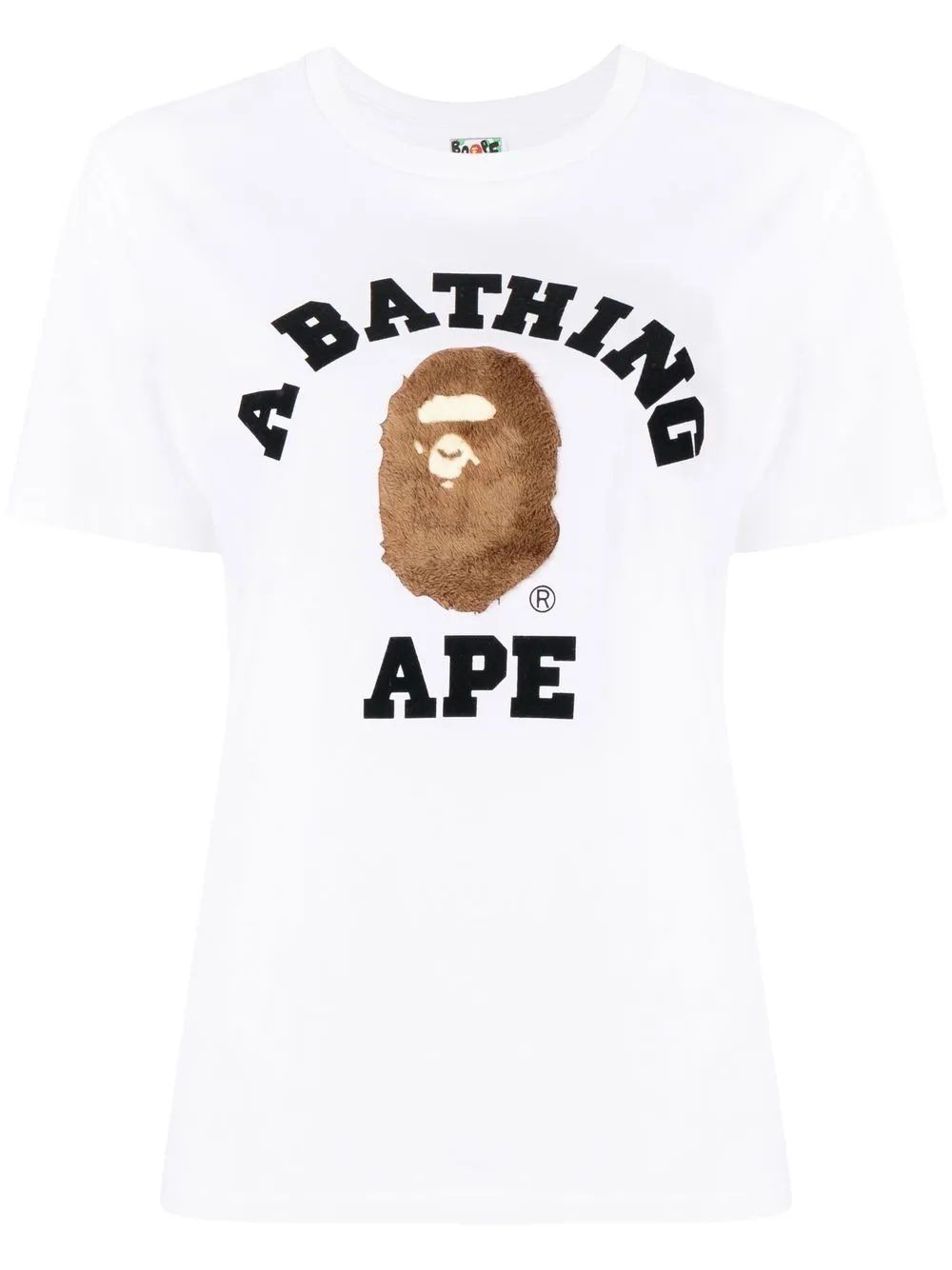 

A BATHING APE® playera con aplique del logo - Blanco