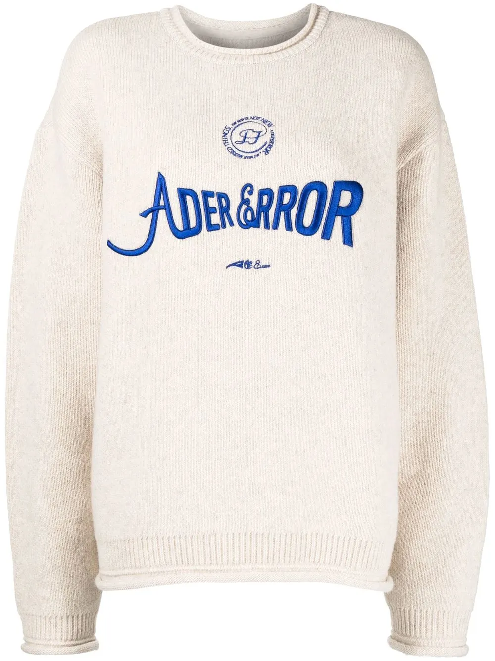 

Ader Error embroidered-logo woollen jumper - Brown