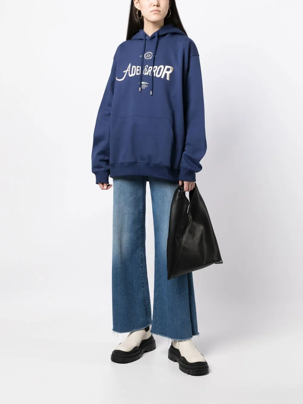 

Ader Error hoodie con logo bordado - Azul