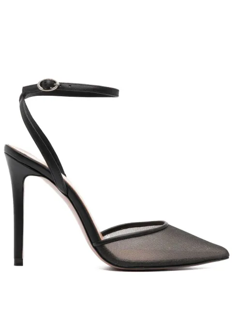 Andrea Wazen  70mm heeled leather sandals