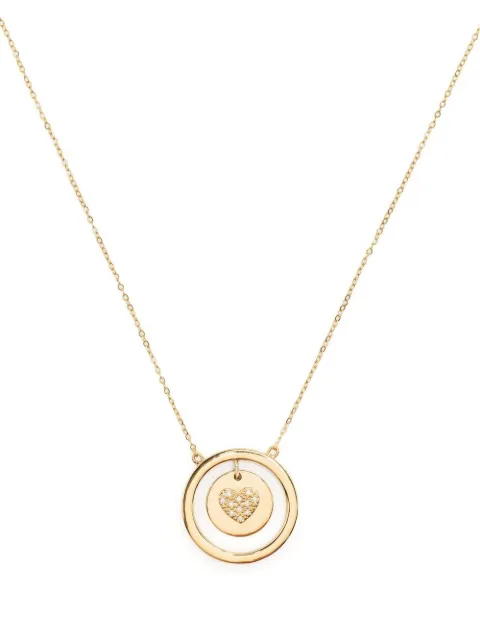 Swayta sha  collier en or 18ct à cœur strassé