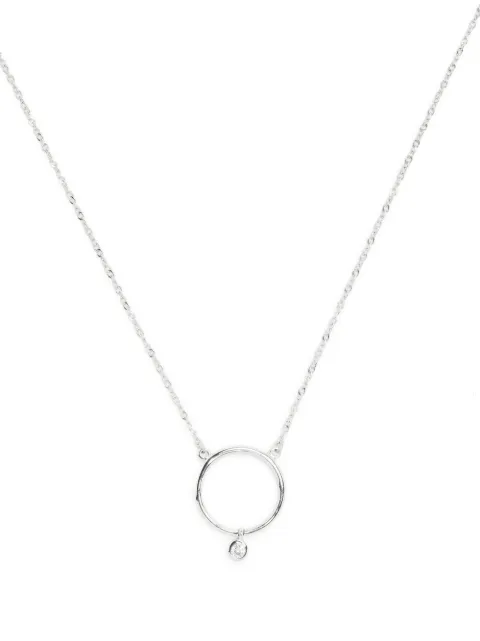 Swayta sha 18kt white gold diamond pendant necklace