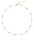 Swayta sha 18kt yellow gold morganite necklace - Pink