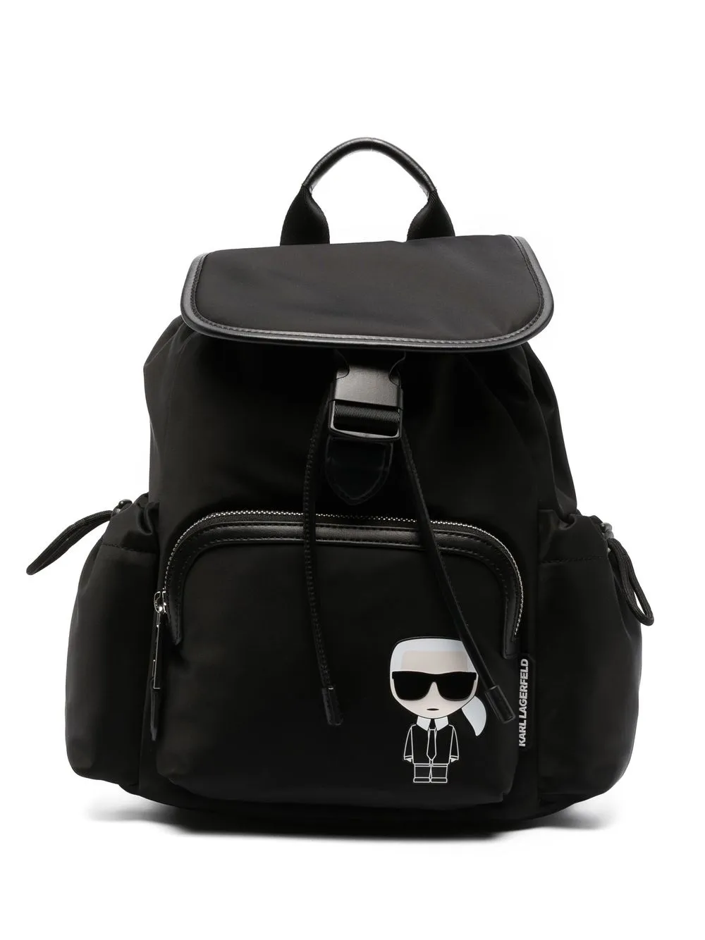 

Karl Lagerfeld K/Ikonik recycled-nylon backpack - Black