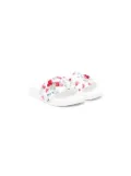 Monnalisa cherry-print slides - White