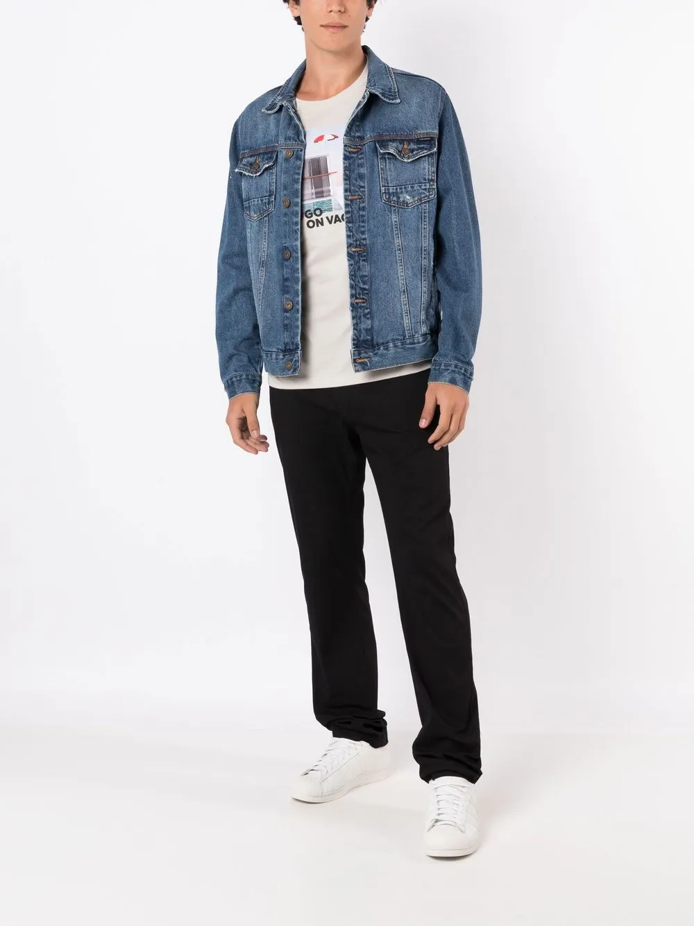 HUGO Camiseta de algodão com estampa vacation | Camisetas | Image 2