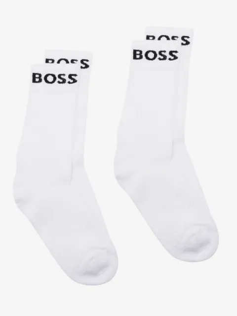 BOSS logo印花细节针织袜套装