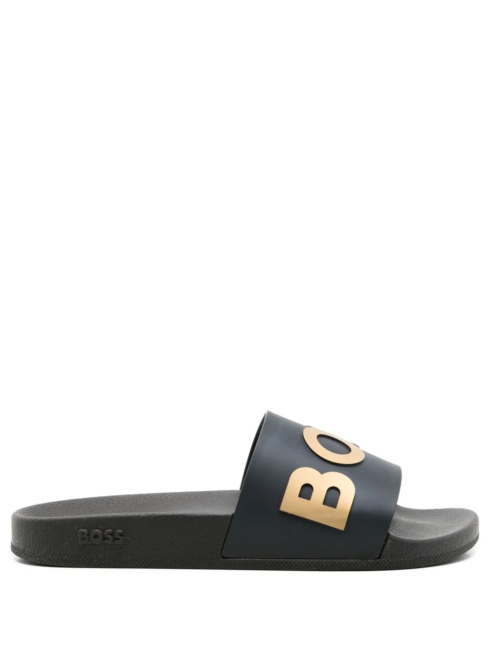 BOSS Slide com estampa de logo | Preto | Image 1
