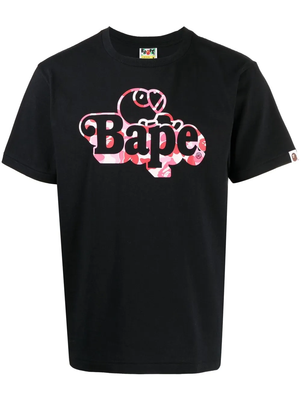 

A BATHING APE® playera Camo Ape - Negro