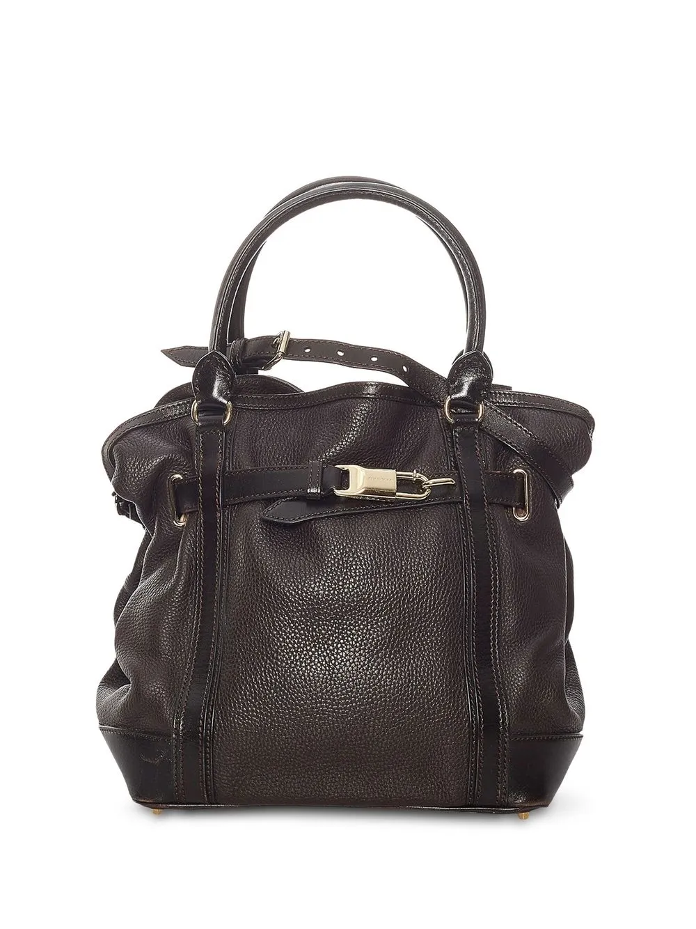 

Burberry Pre-Owned bolsa con detalle de candado - Negro