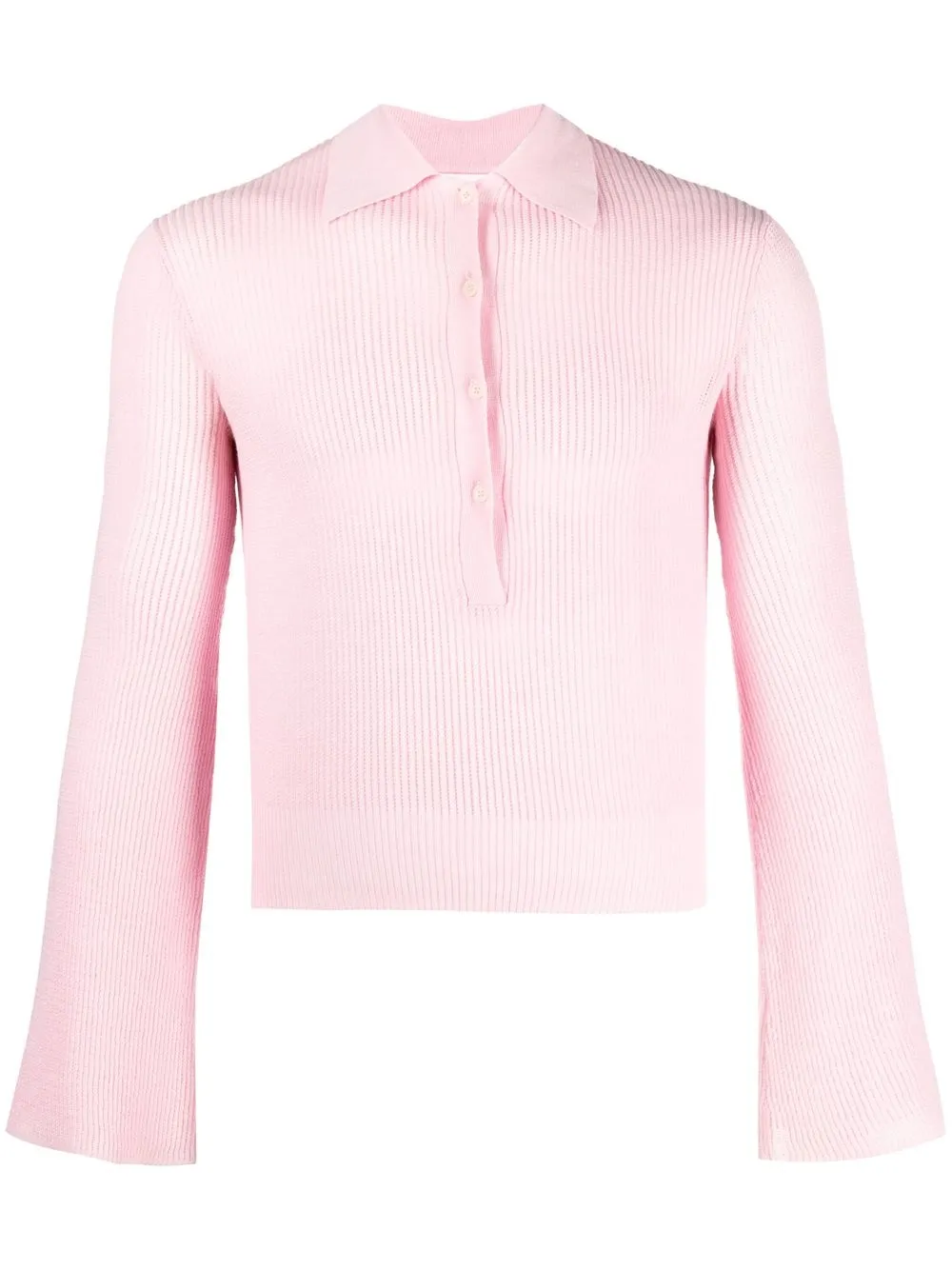 

Soulland Kiki long-sleeve polo top - Pink