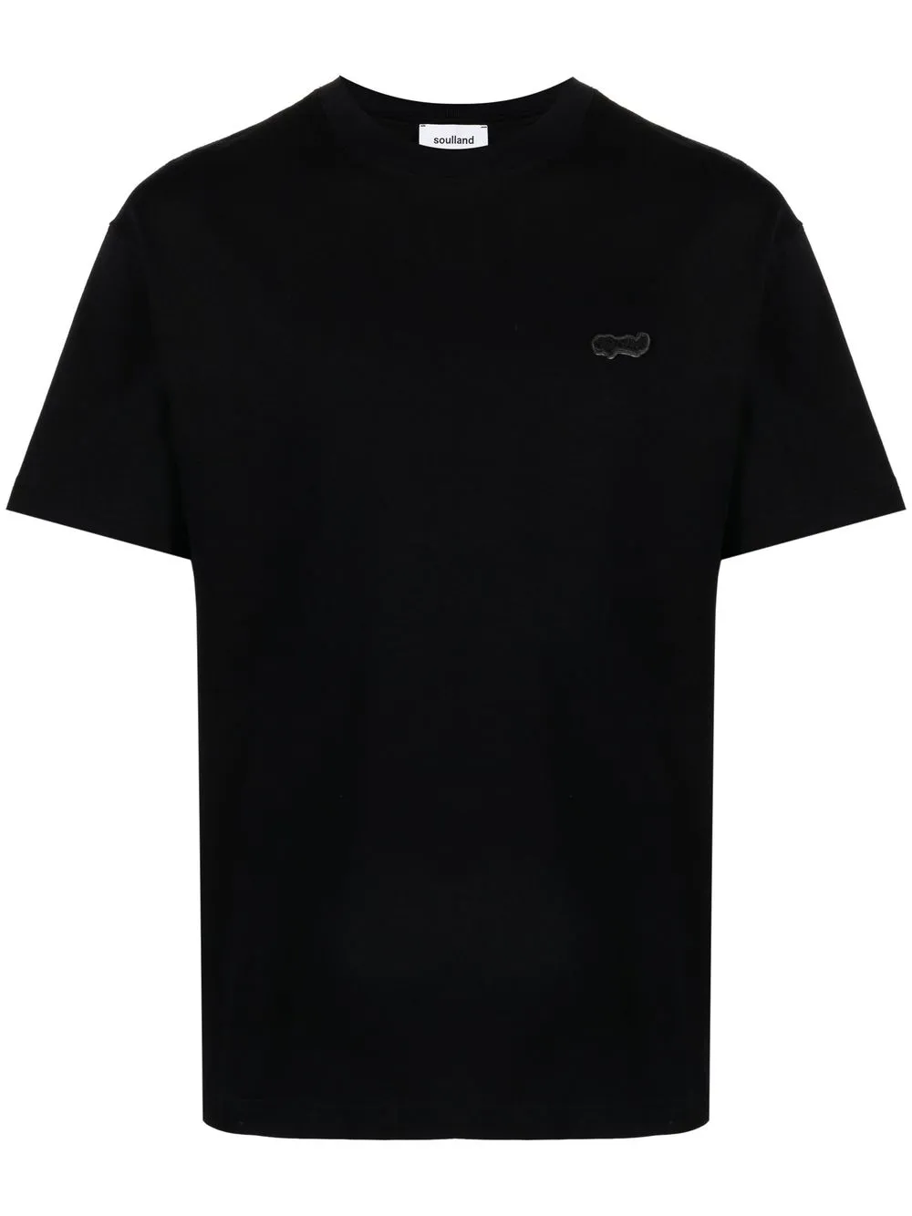 

Soulland Balder patch organic cotton T-shirt - Black