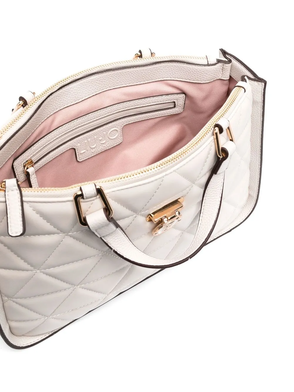 Liu •jo Diamondquilt Tote Bag In Neutrals ModeSens