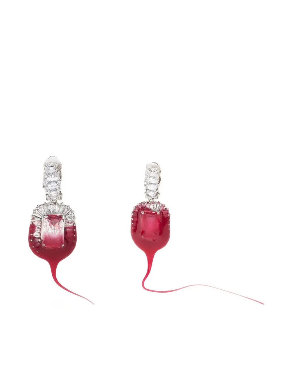 

Ottolinger dipped crystal earrings - Pink