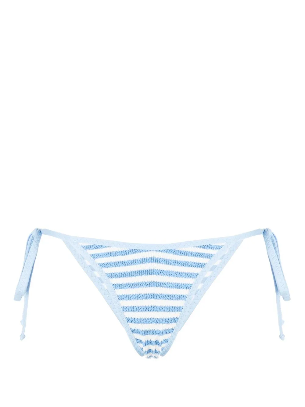 

MC2 Saint Barth stripe-print bikini bottoms - White