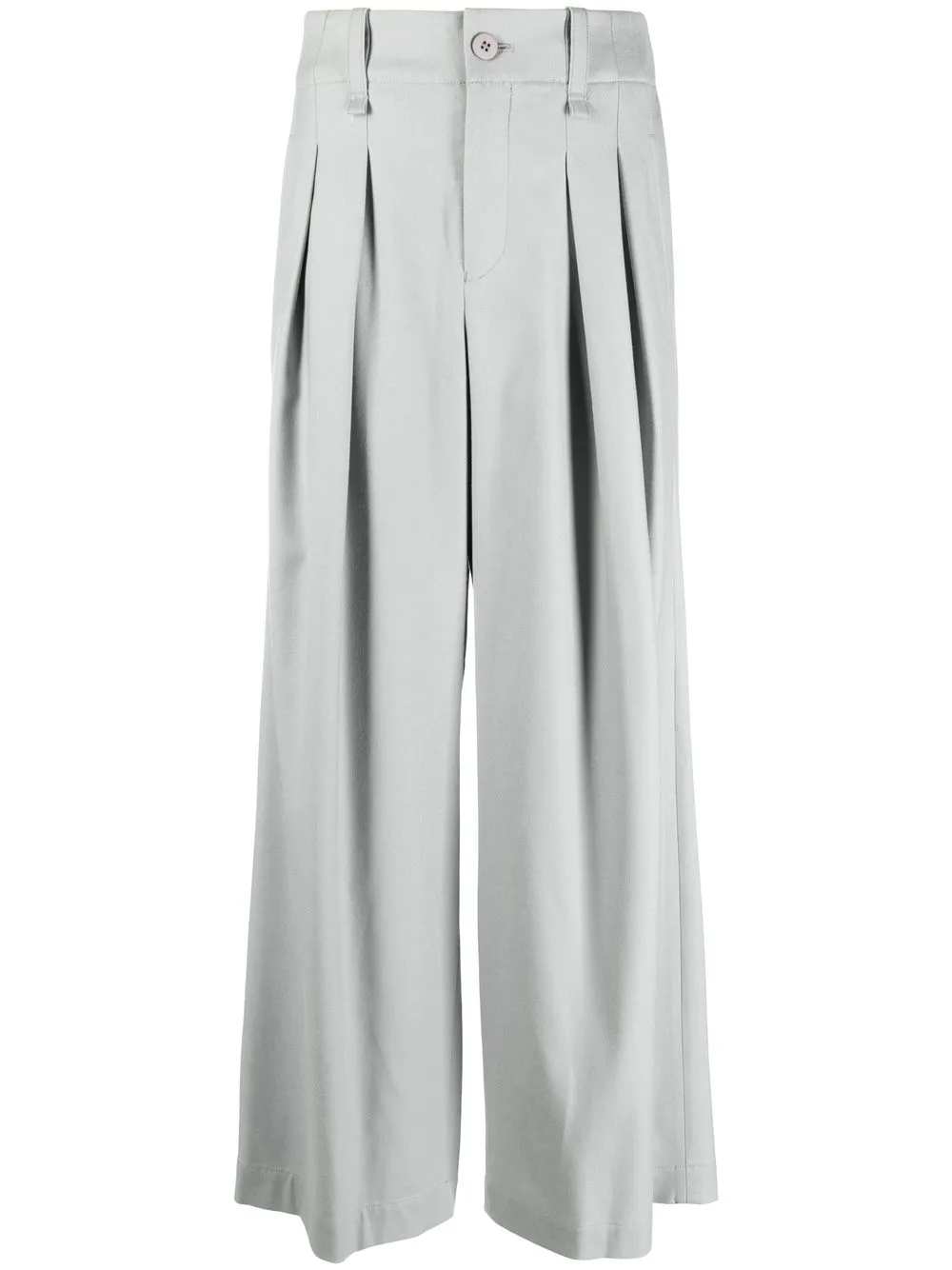 

Issey Miyake pantalones anchos con tiro alto - Gris