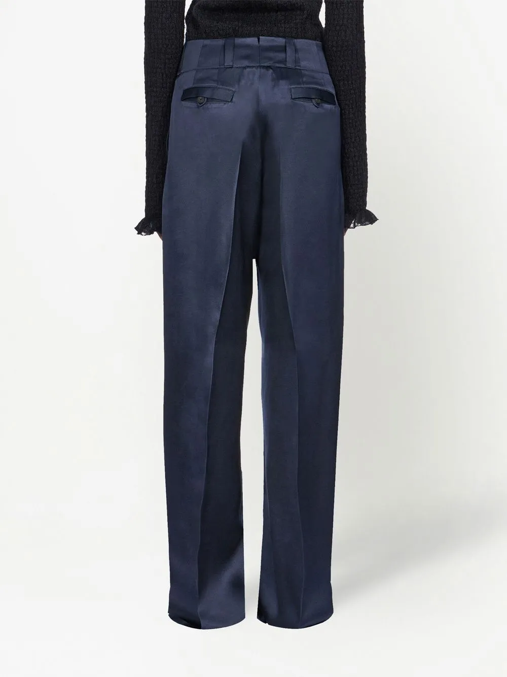  Ferragamo Pantalones Anchos - Azul 