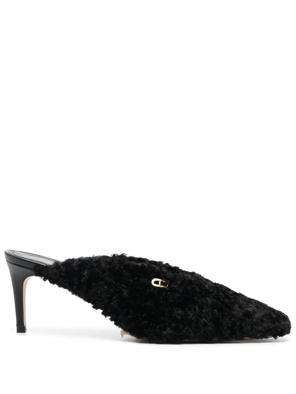 

Dee Ocleppo 70mm faux-fur mules - Black