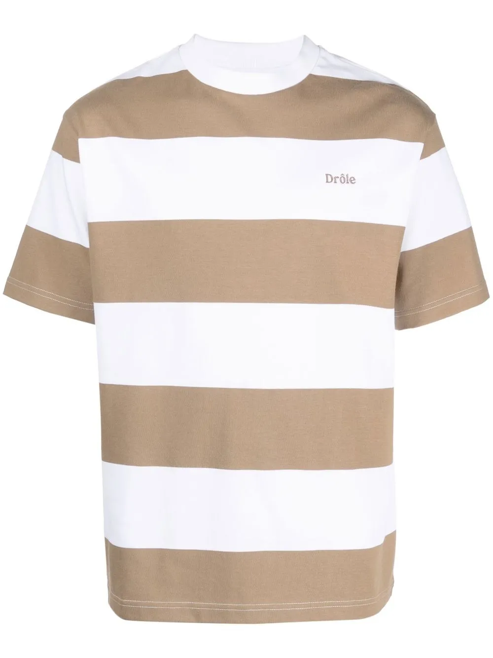 

Drôle De Monsieur playera con logo bordado - Neutro