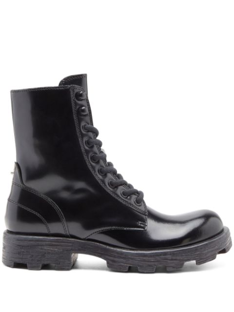 Diesel D-Hammer W lace-up leather boots Women