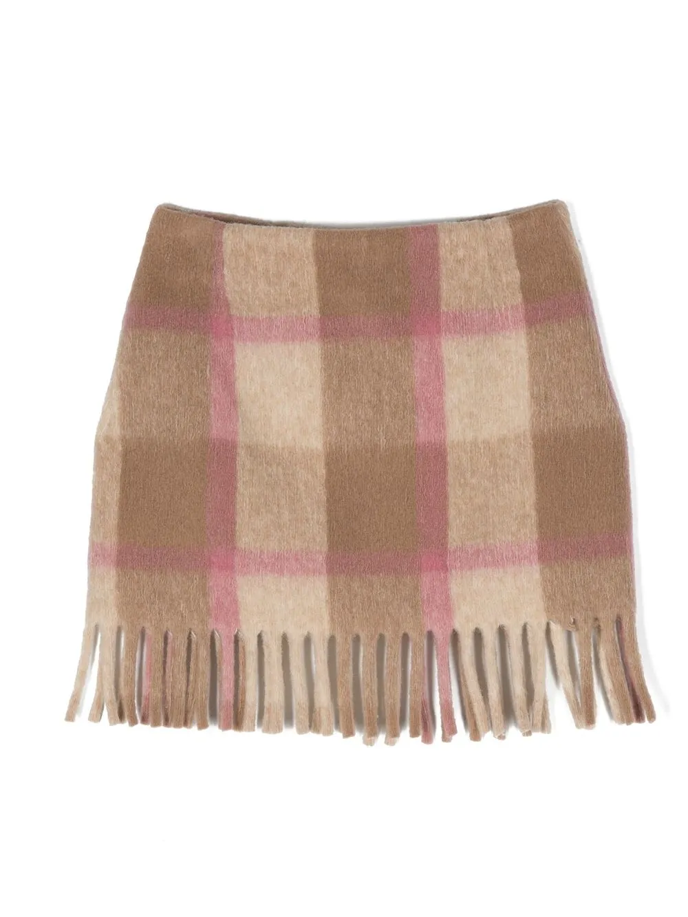 

MC2 Saint Barth Kids check fridge mini skirt - Neutrals