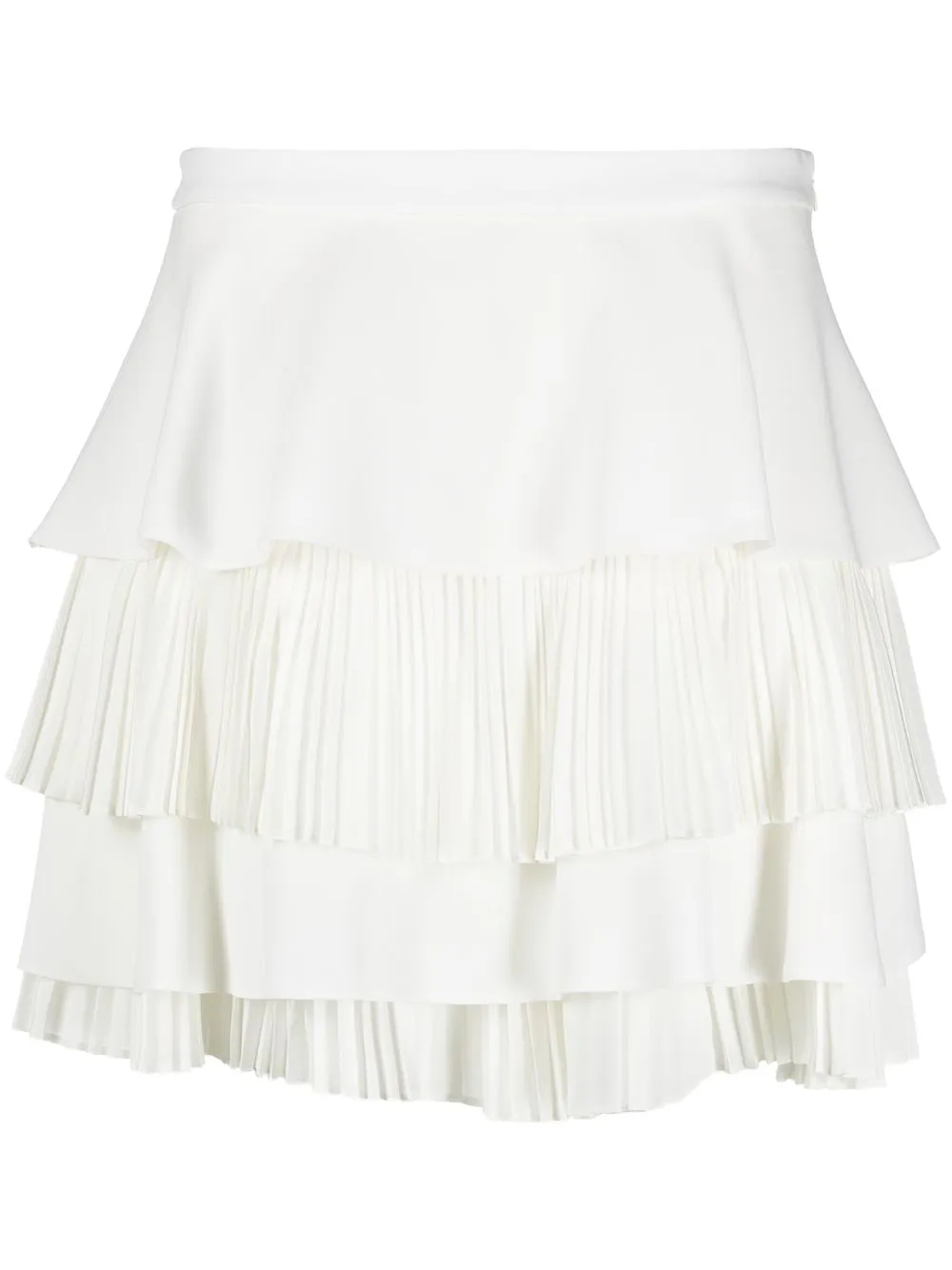 

Ports 1961 pleated tiered mini skirt - Neutrals