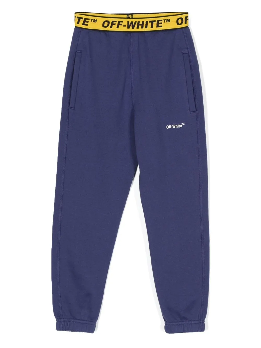 

Off-White Kids logo-waist track pants - Blue