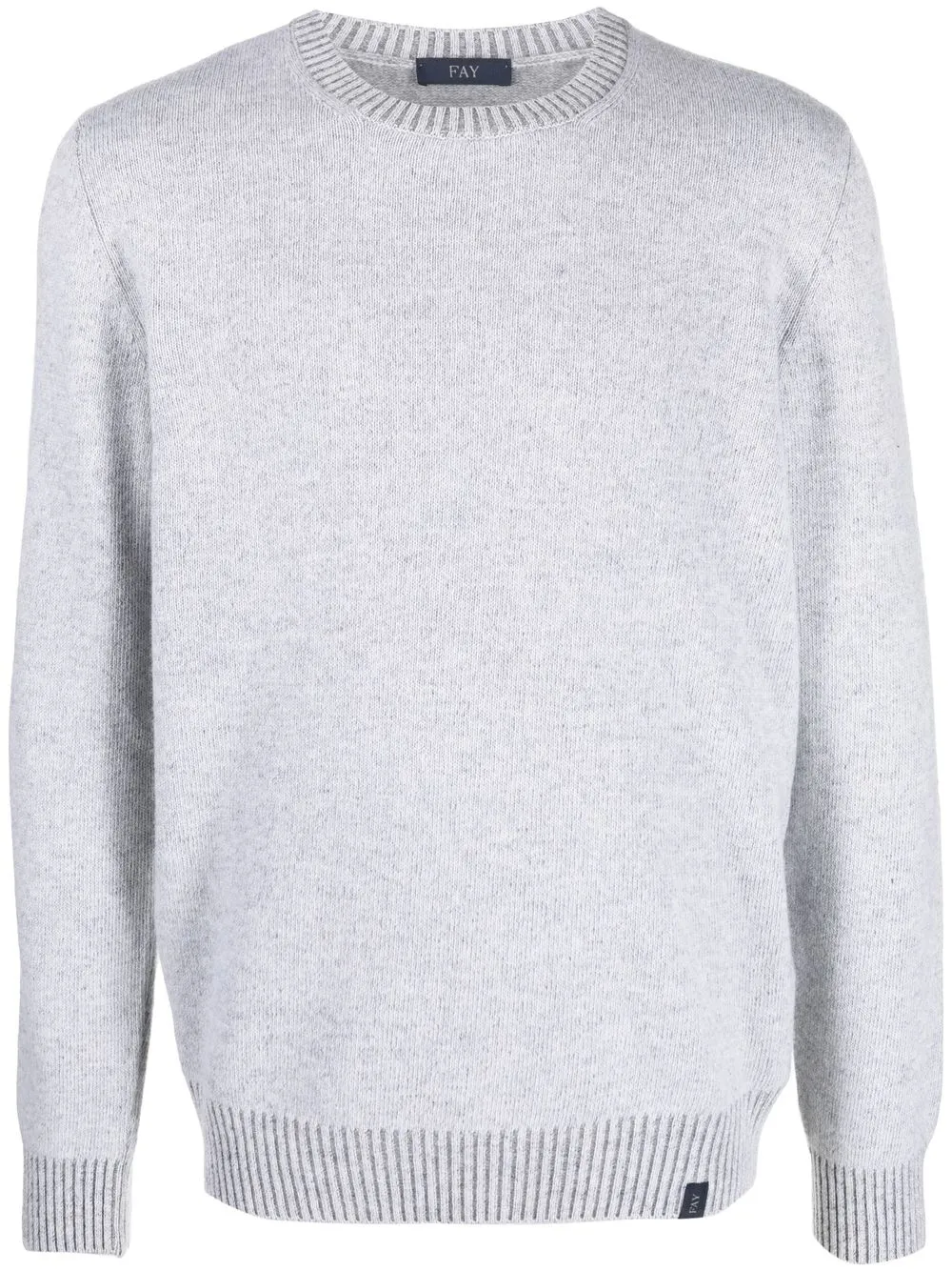 

Fay ribbed-knit wool jumper - Grey