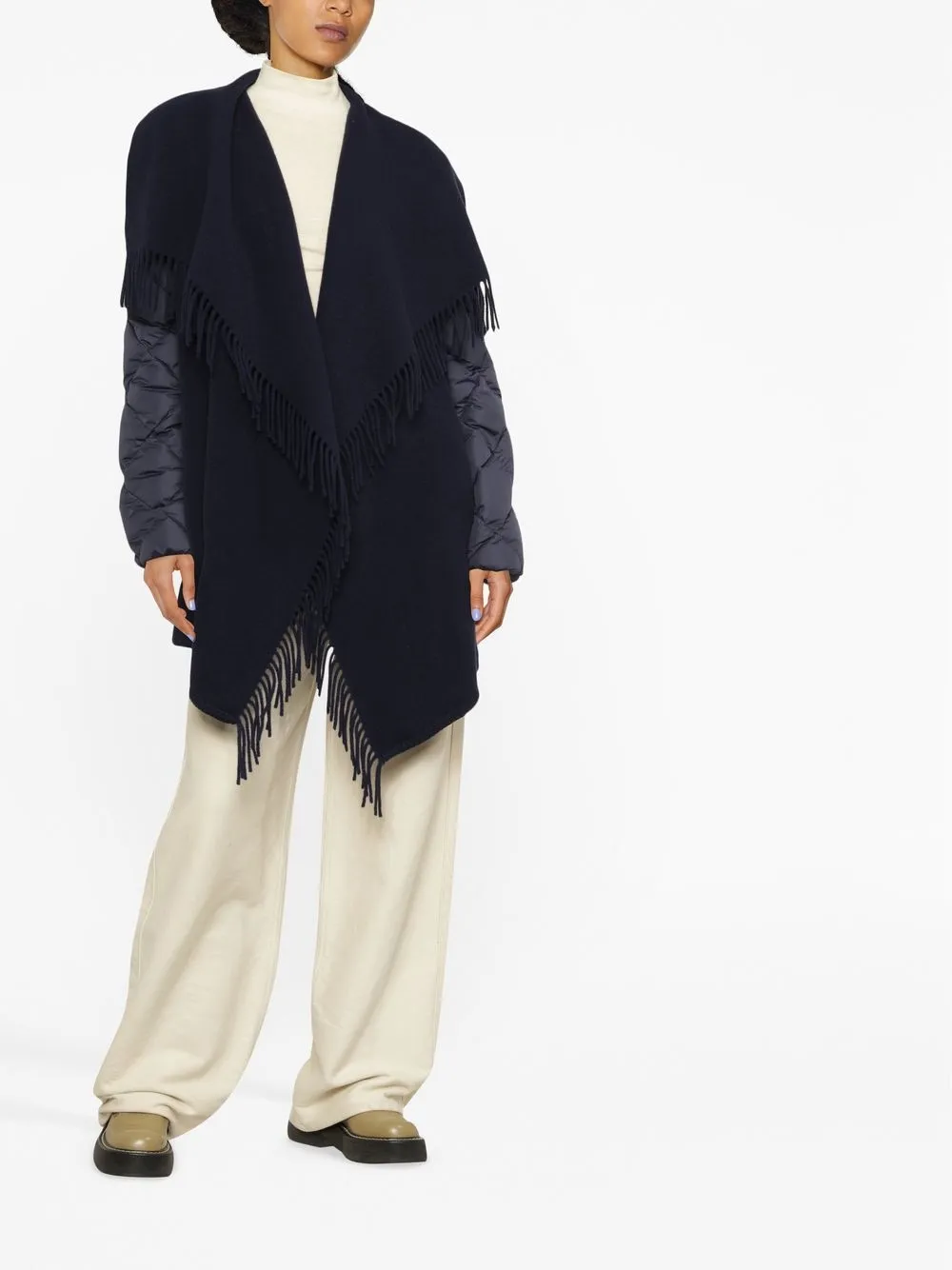 Moncler Wollen jas - Blauw