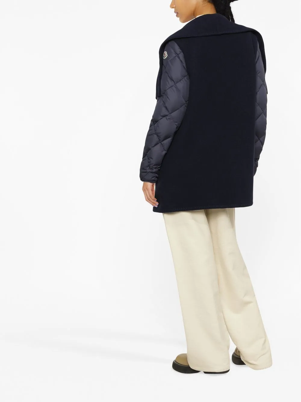 Moncler Quilted Wool Cape Coat Farfetch
