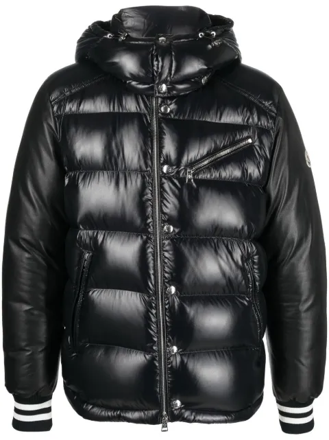 Moncler padded detachable-hood jacket