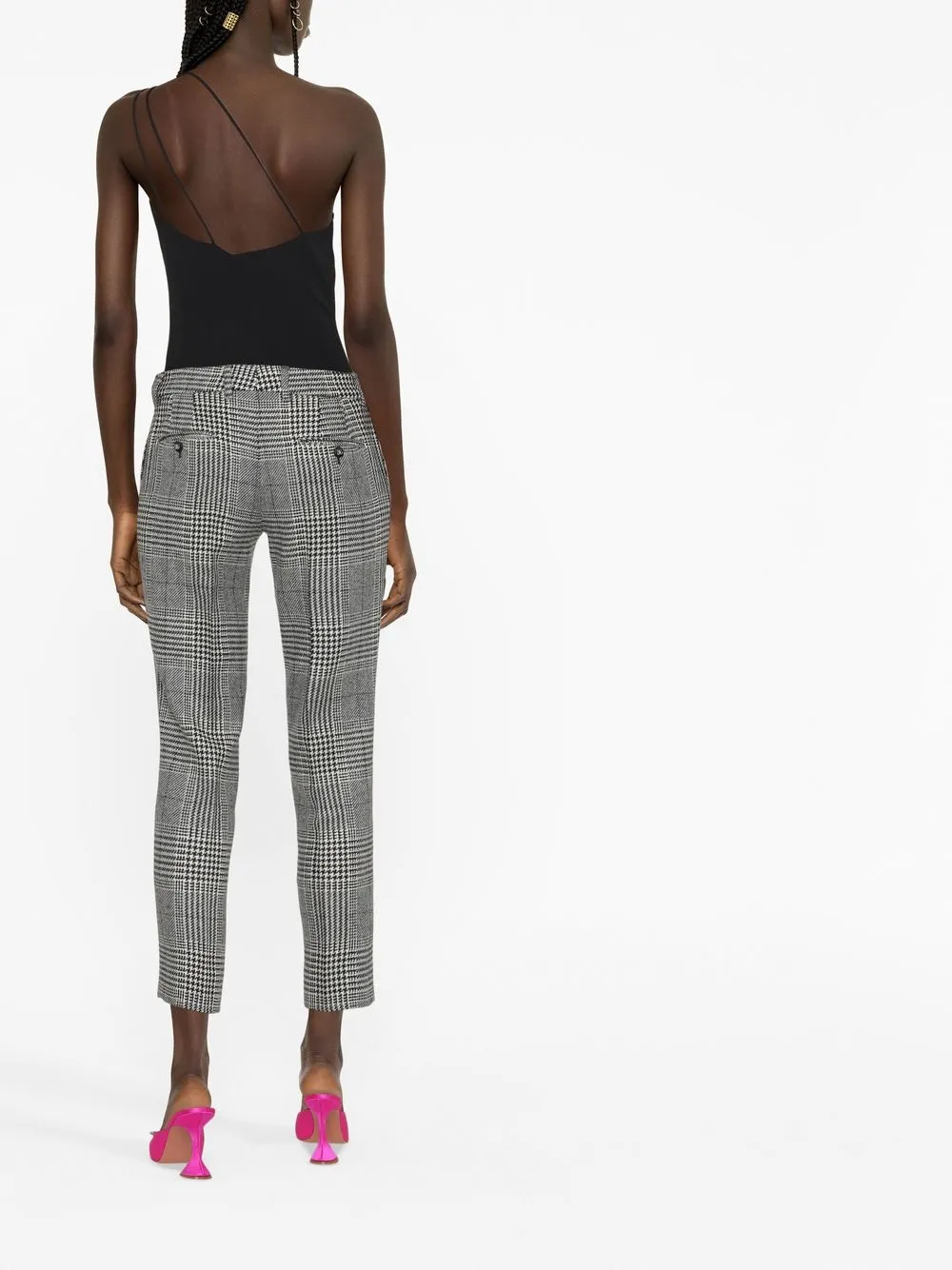 DOLCE & GABBANA VIRGIN WOOL TARTAN TROUSERS