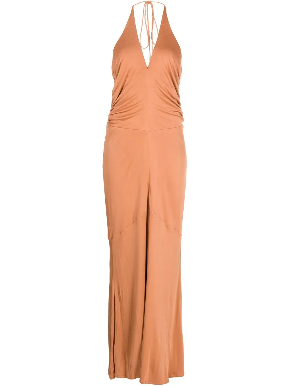 

MANNING CARTELL halterneck sleeveless maxi dress - Brown