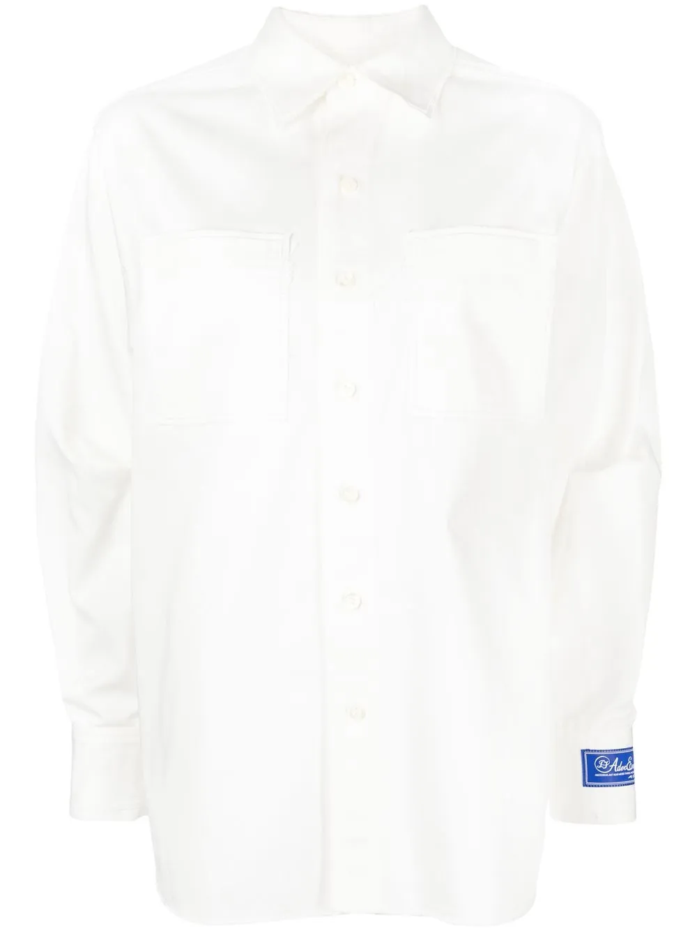 

Ader Error camisa con parche del logo - Blanco