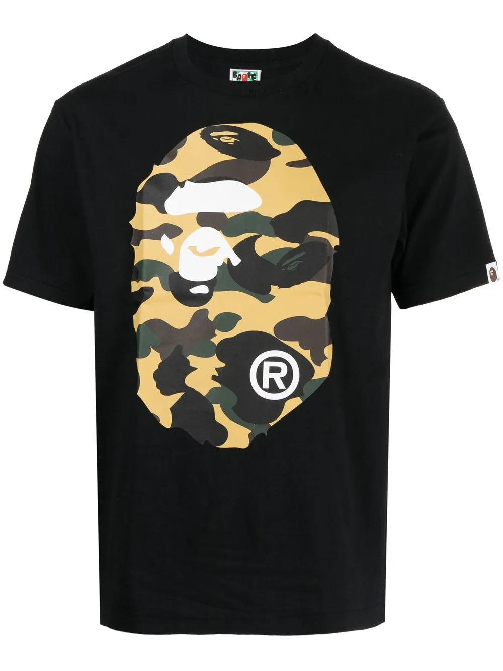 

A BATHING APE® playera con estampado Camo Ape - Negro