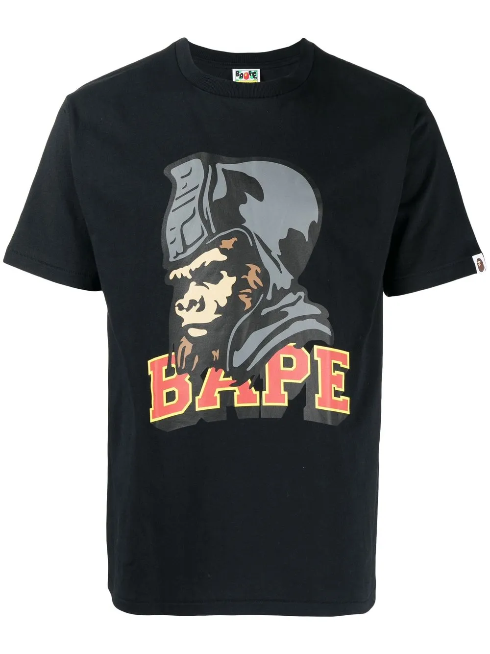 

A BATHING APE® playera con estampado gráfico - Negro