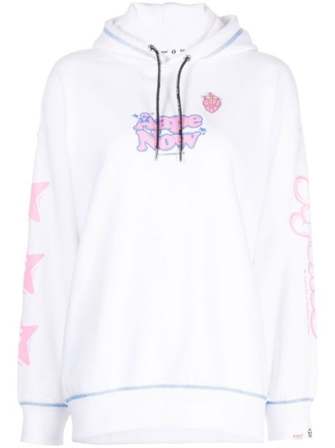 AAPE BY *A BATHING APE logo-print detail hoodie Women