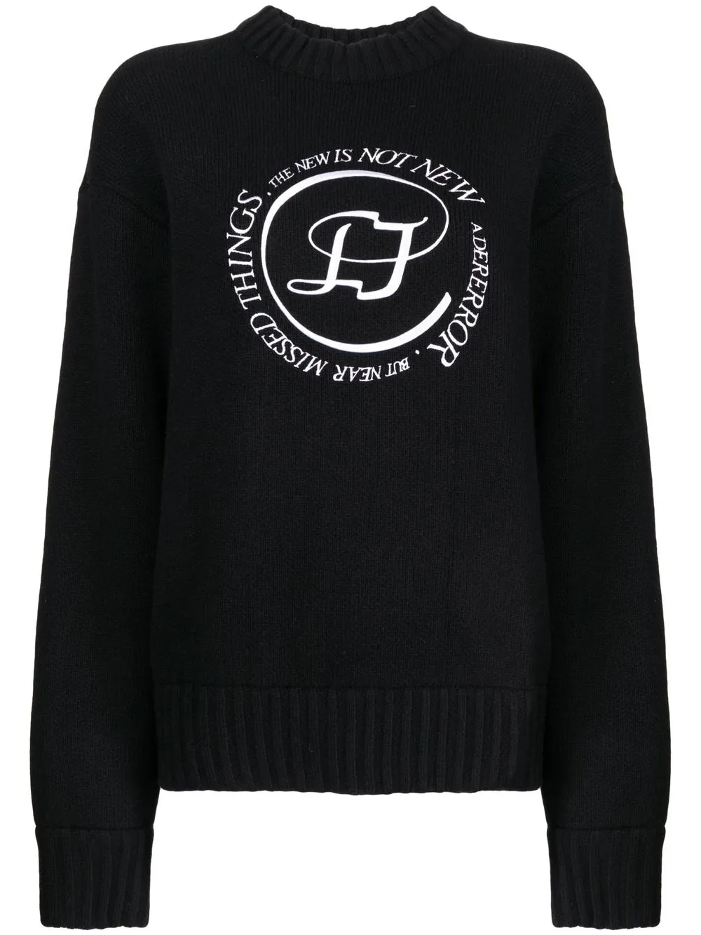 

Ader Error embroidered-logo jumper - Black