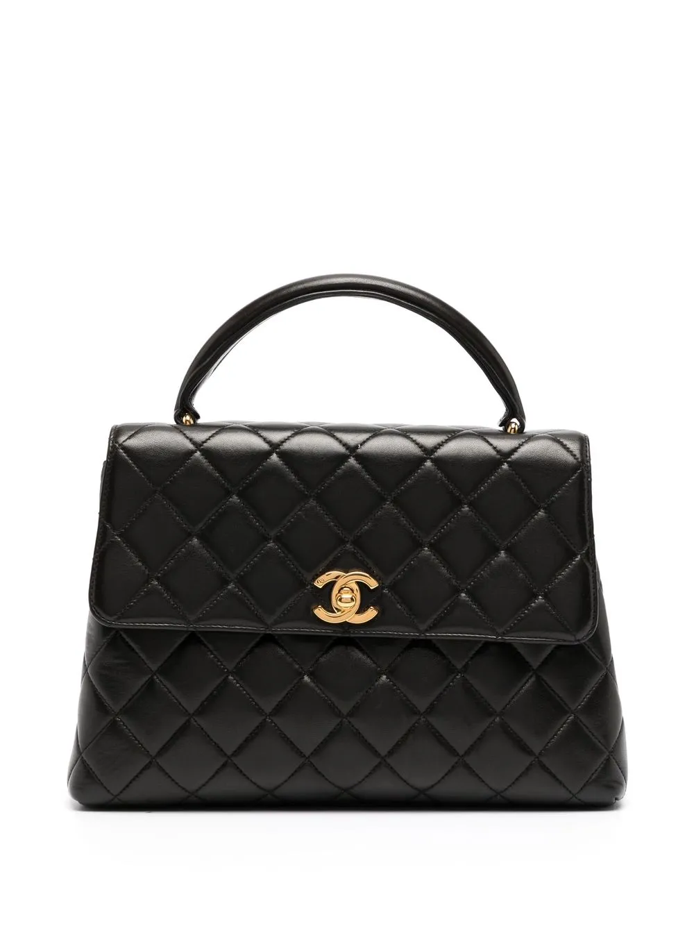 

Chanel Pre-Owned 1997 small quilted tote bag - Black