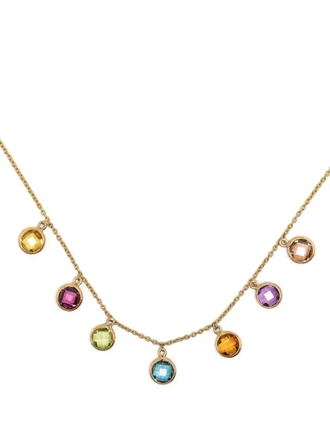 Swayta sha 18kt yellow gold gemstone necklace