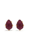 Swayta sha 18kt yellow gold ruby earrings - Red