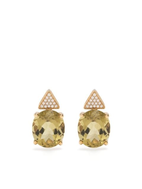 Swayta sha 18kt yellow gold diamond-embellished earrings