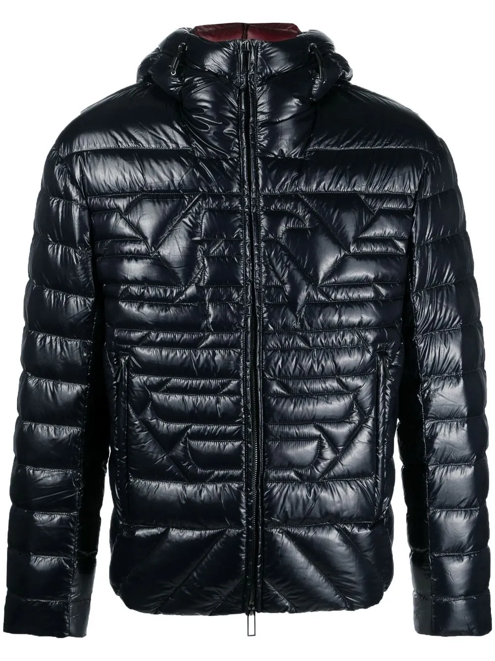 

Emporio Armani logo-quilted padded jacket - Blue