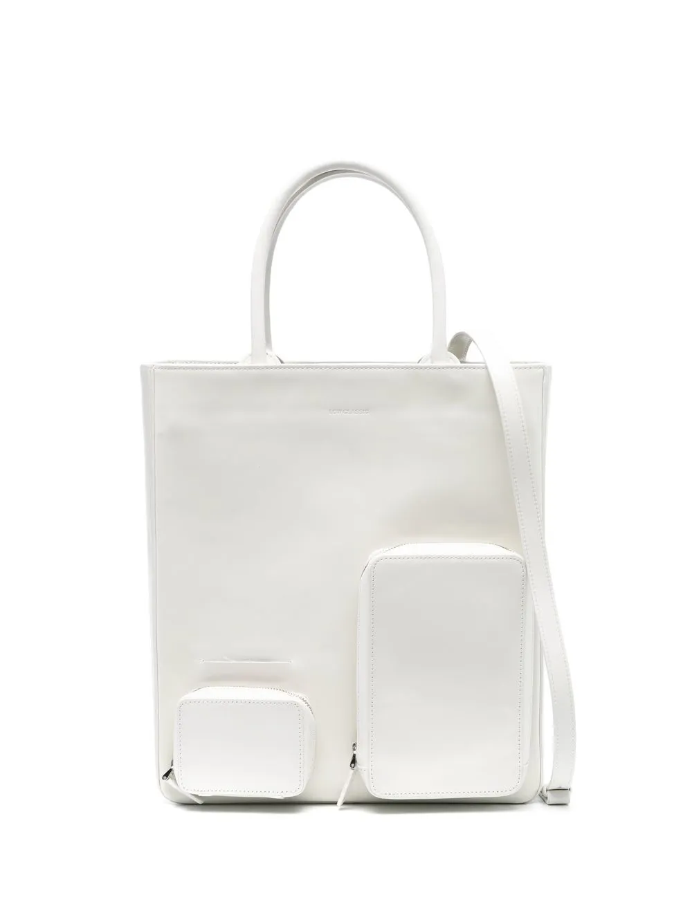 

Low Classic tote con bolsillo y cierre - Blanco