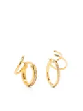 Panconesi crystal-detail hoops - Gold