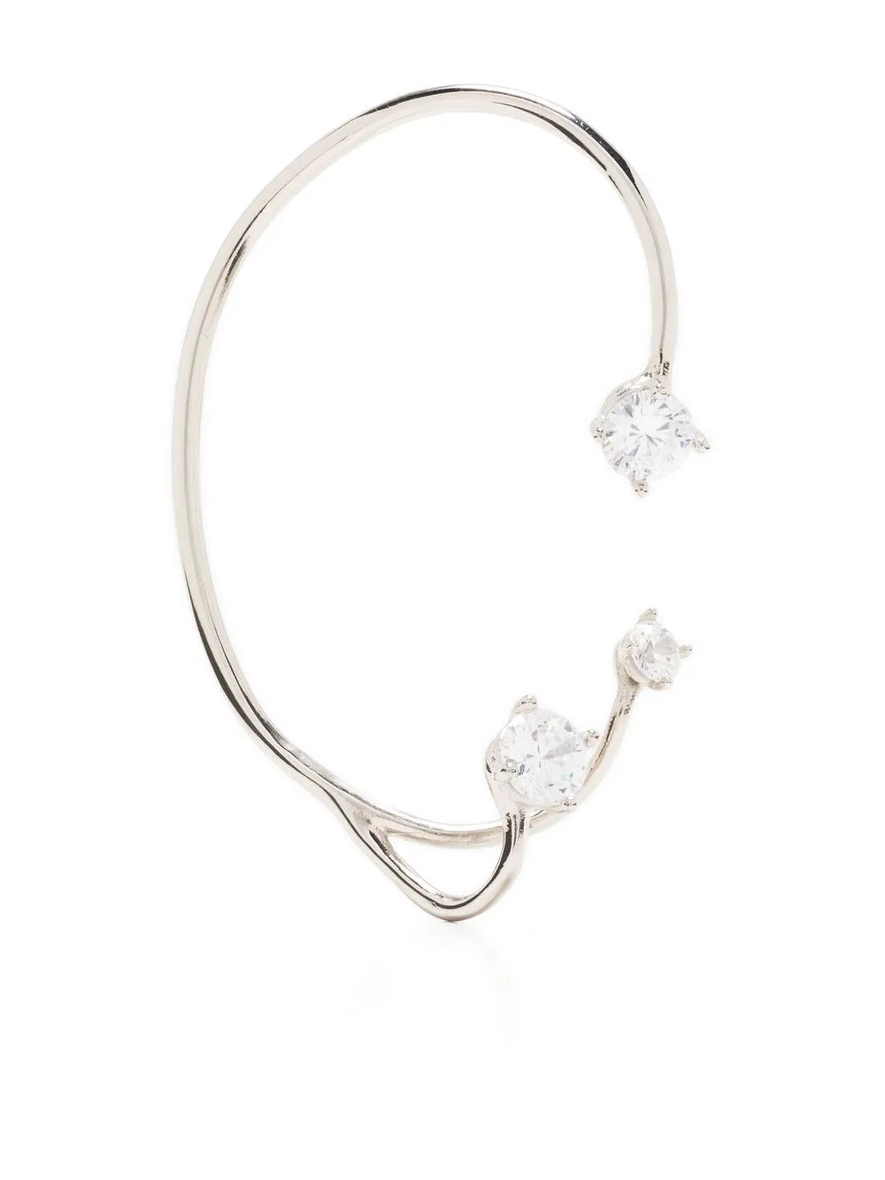 

Panconesi arete ear-cuff de cristal - Plateado